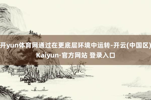 开yun体育网通过在更底层环境中运转-开云(中国区)Kaiy