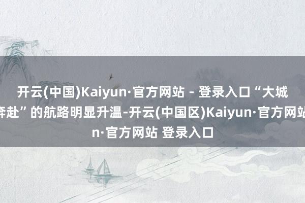 开云(中国)Kaiyun·官方网站 - 登录入口“大城小城双