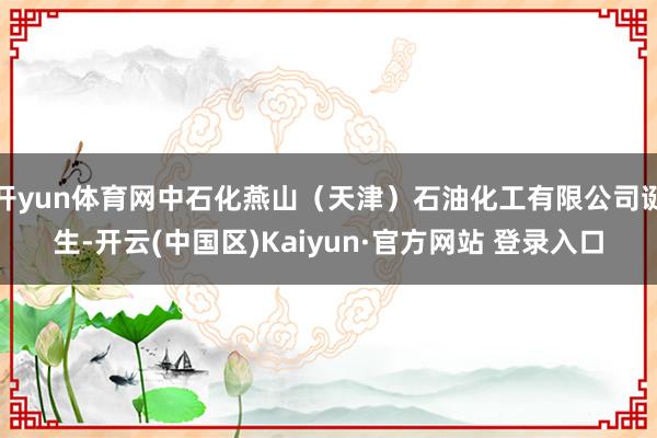 开yun体育网中石化燕山（天津）石油化工有限公司诞生-开云(